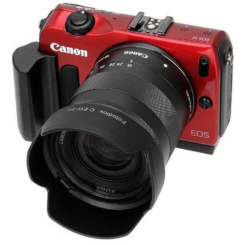 FotodioX Pro Camera Kit for Canon EOS M Camera with Grip and Lens Hood for Canon EF-M 18-55mm Lens