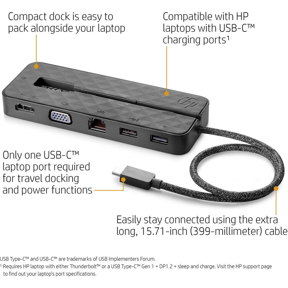 HP Spectre USB Type-C Travel Dock