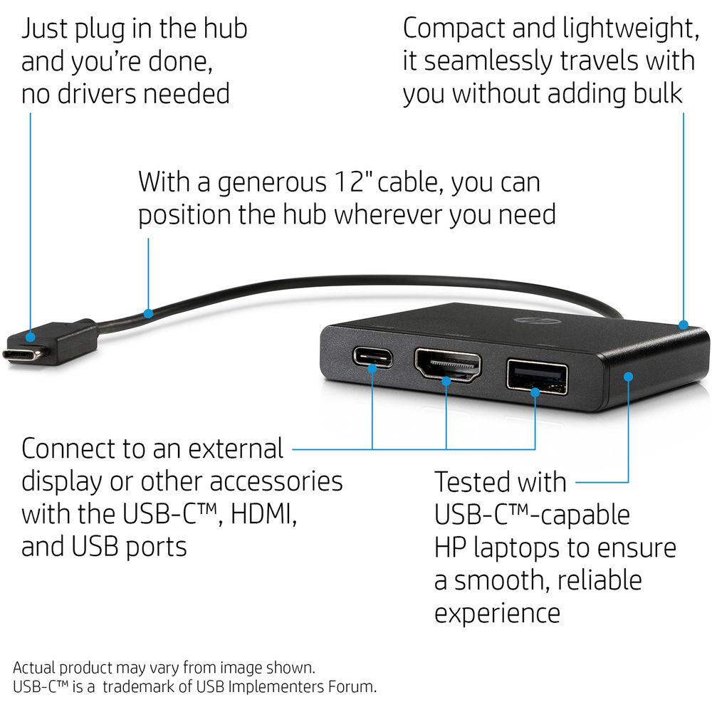HP USB Type-C To Multi-Port Hub
