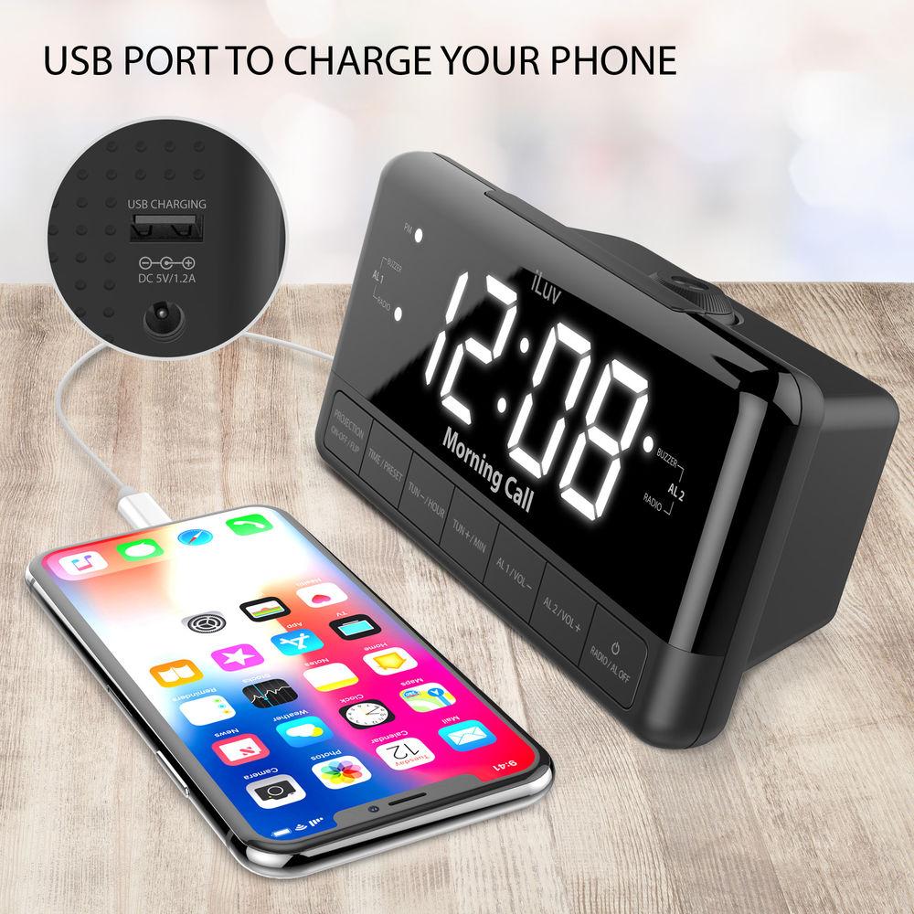 iLuv Morning Call 3 Projection Clock Radio