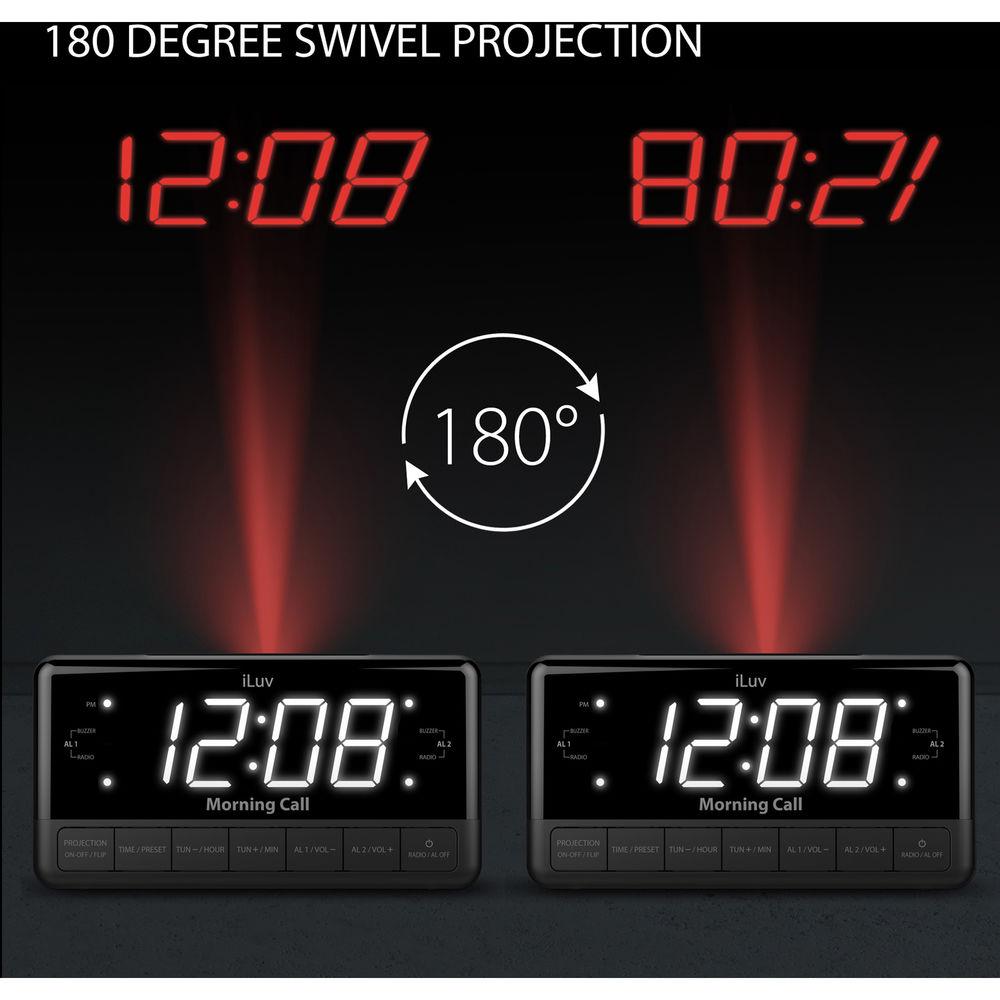 iLuv Morning Call 3 Projection Clock Radio