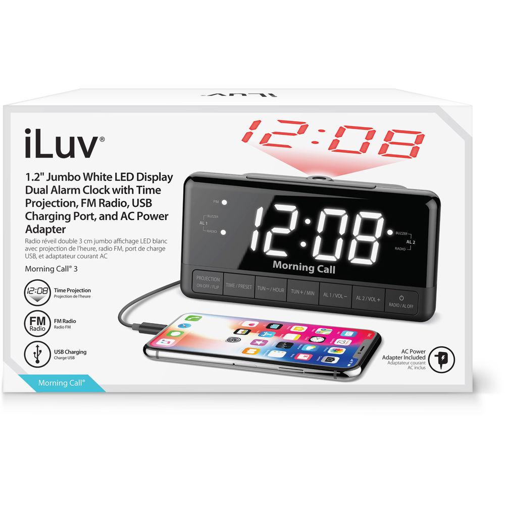 iLuv Morning Call 3 Projection Clock Radio