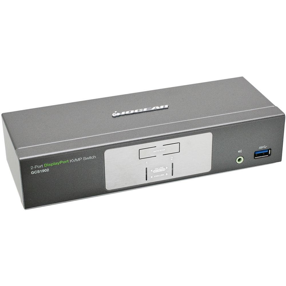 IOGEAR 2-Port DisplayPort KVMP Switch with USB 3.1 Gen 1 Hub