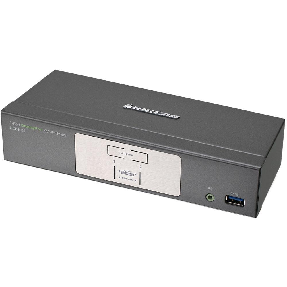 IOGEAR 2-Port DisplayPort KVMP Switch with USB 3.1 Gen 1 Hub