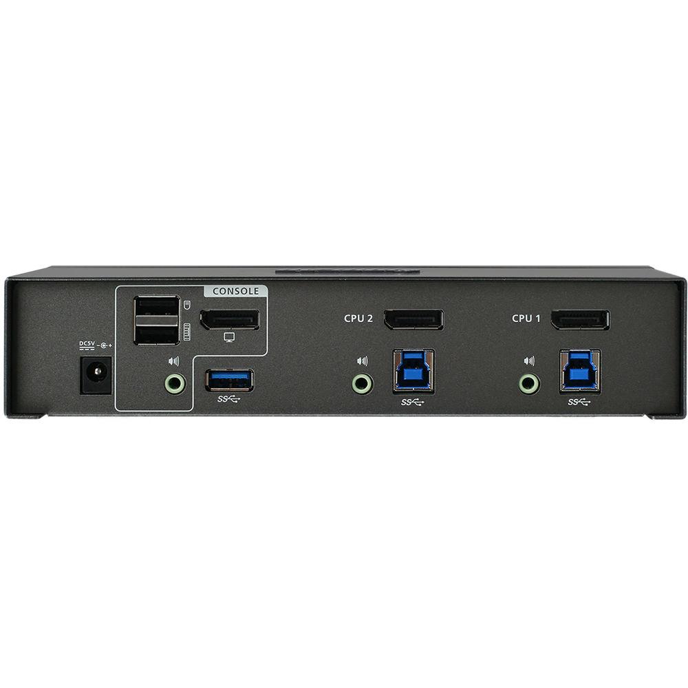 IOGEAR 2-Port DisplayPort KVMP Switch with USB 3.1 Gen 1 Hub
