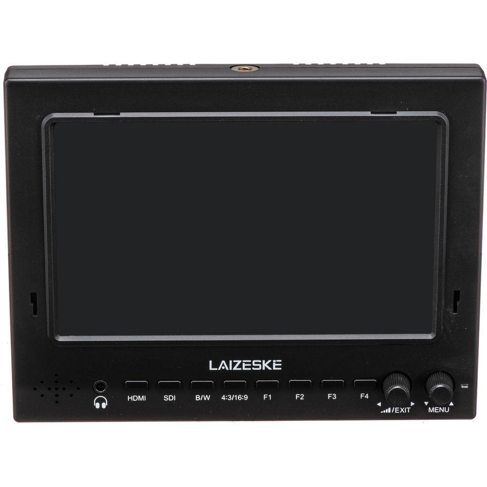 Laizeske 7" 1024 x 600 3G-SDI HDMI Camera-Top Field IPS Monitor with Peaking Focus