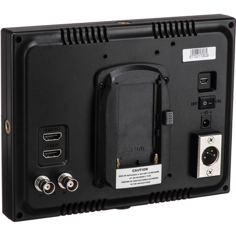 Laizeske 7" 1024 x 600 3G-SDI HDMI Camera-Top Field IPS Monitor with Peaking Focus