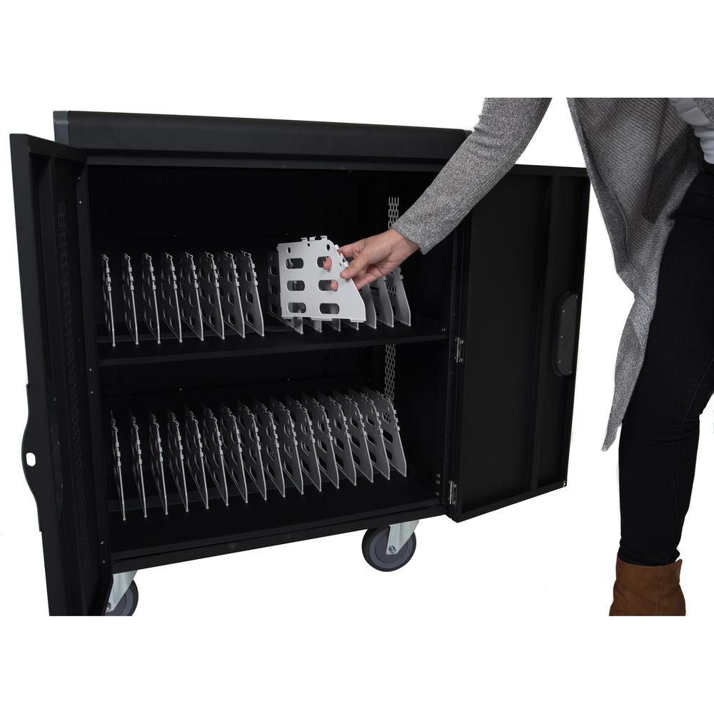 Luxor 32 Laptop Tablet Smart Charging Cart