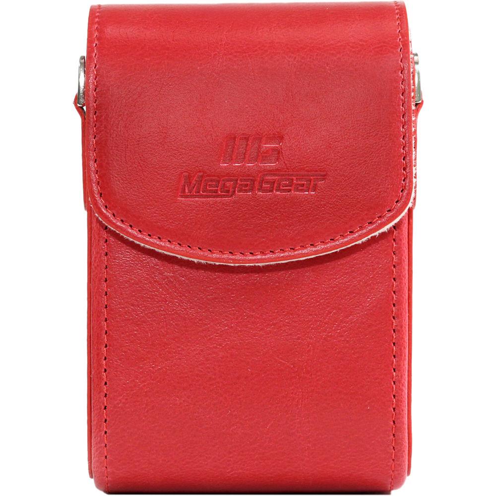 MegaGear Leather Camera Case with Strap for Panasonic Lumix ZS200, TZ200, Leica C-Lux