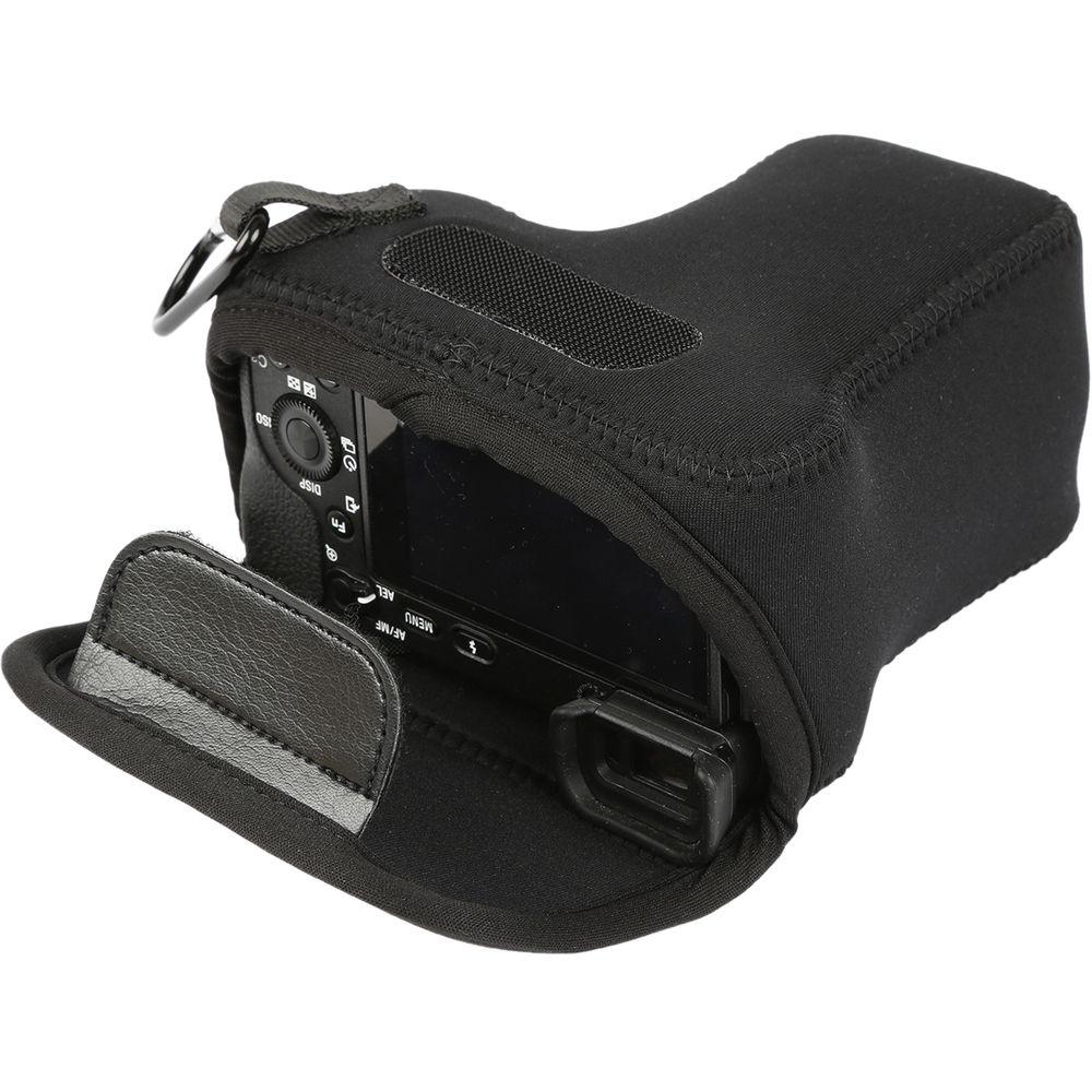MegaGear MG1009 Ultra Light Neoprene Case with Carabiner for Sony a6500 with 16-70mm