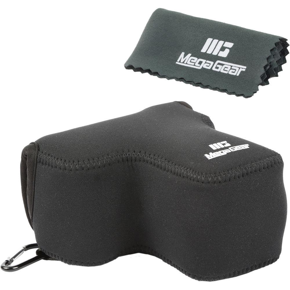 MegaGear MG1009 Ultra Light Neoprene Case with Carabiner for Sony a6500 with 16-70mm