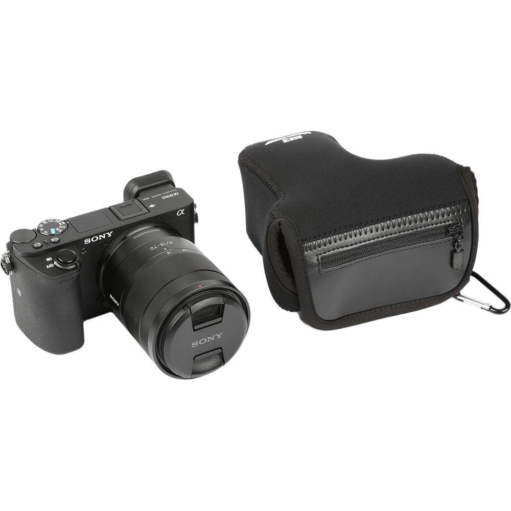 MegaGear MG1009 Ultra Light Neoprene Case with Carabiner for Sony a6500 with 16-70mm