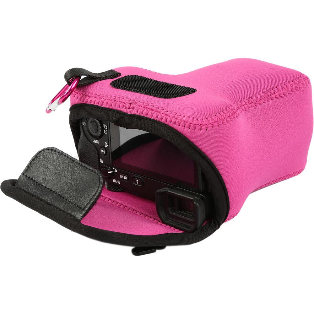 MegaGear MG1012 Ultra Light Neoprene Case with Carabiner for Sony a6500 with 16-70mm