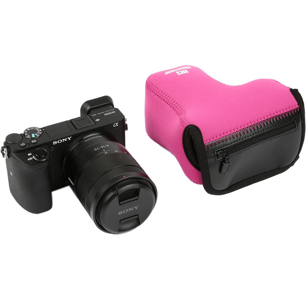 MegaGear MG1012 Ultra Light Neoprene Case with Carabiner for Sony a6500 with 16-70mm