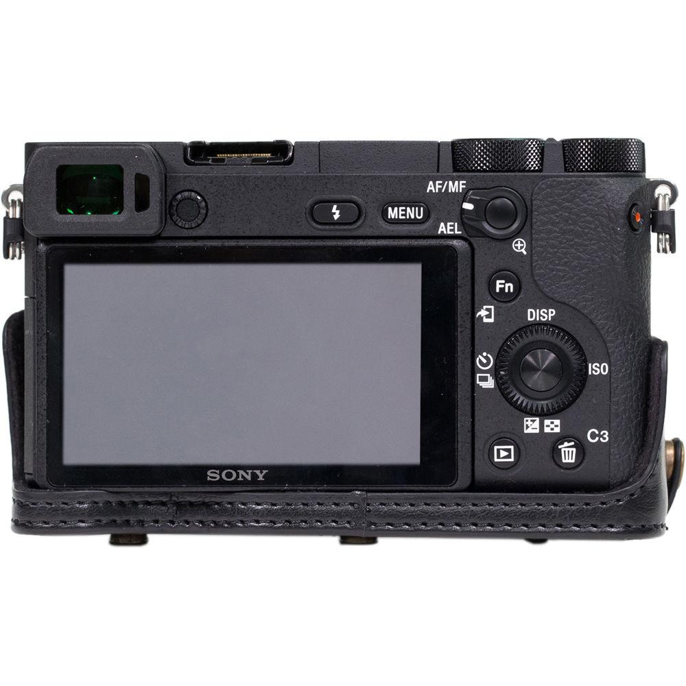 MegaGear MG1014 Ever Ready Leather Case with Bottom Opening for Sony a6500 ILCE-6500 with 16-70mm