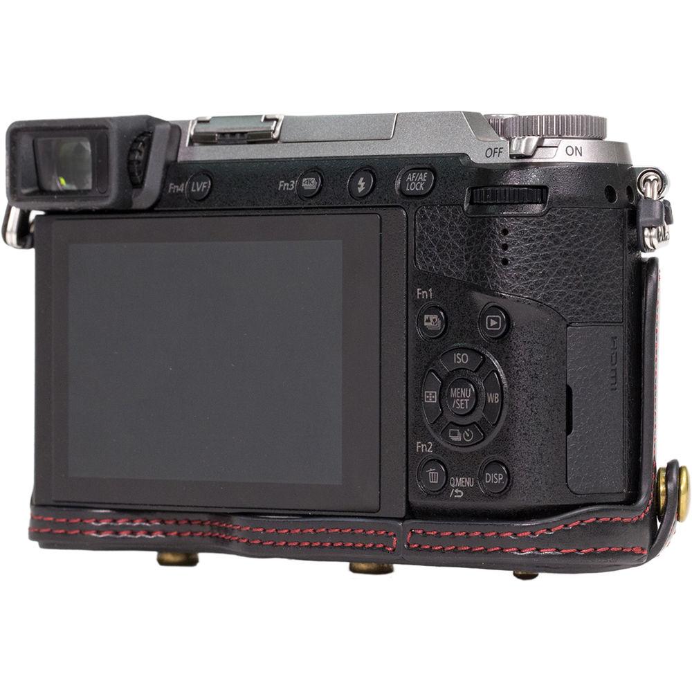 MegaGear MG996 Ever Ready Leather Case with Bottom Opening for LUMIX GX85