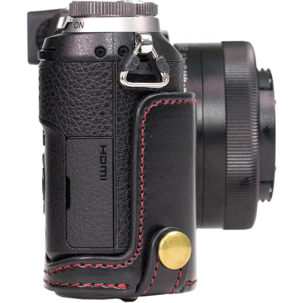 MegaGear MG996 Ever Ready Leather Case with Bottom Opening for LUMIX GX85