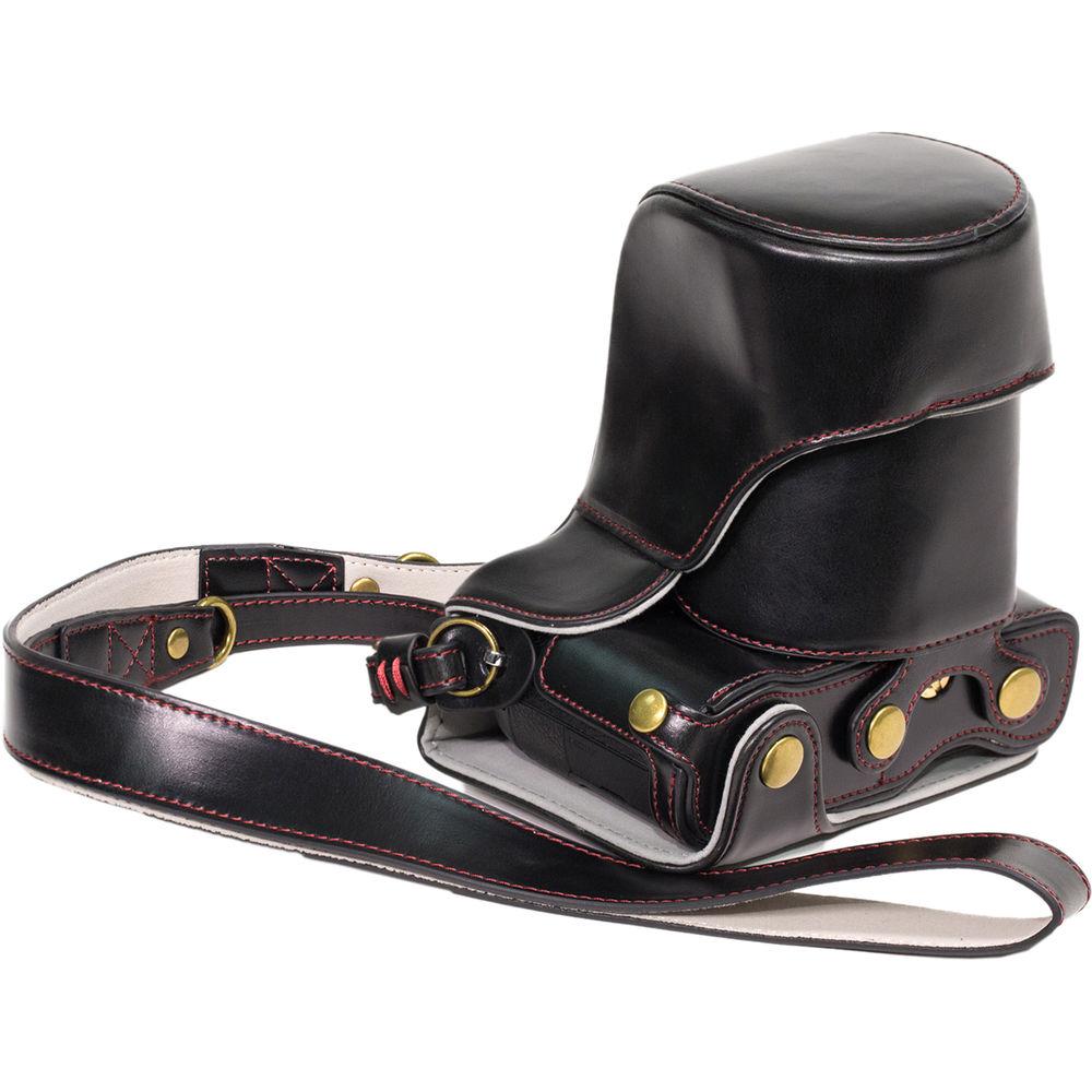 MegaGear MG996 Ever Ready Leather Case with Bottom Opening for LUMIX GX85