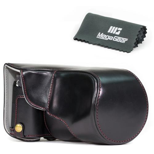 MegaGear MG996 Ever Ready Leather Case with Bottom Opening for LUMIX GX85
