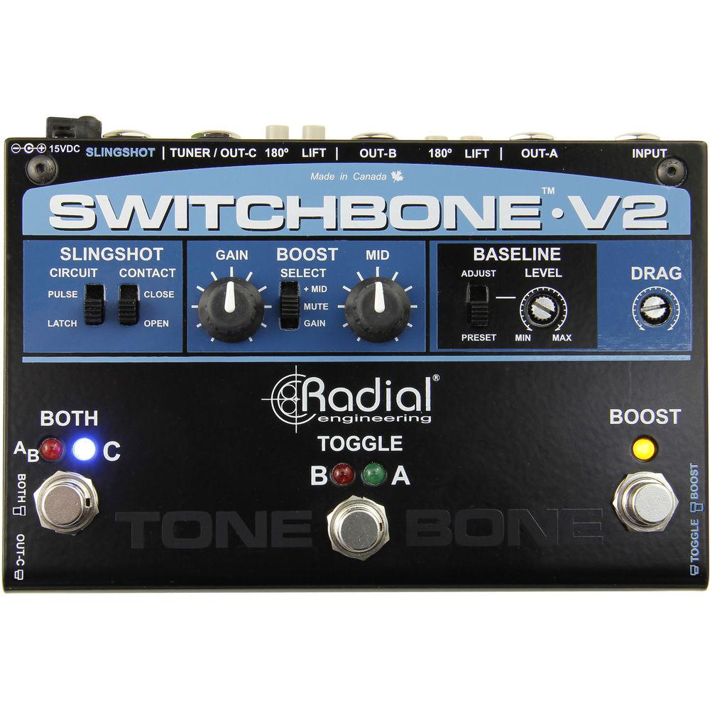 Radial Engineering Switchbone V2 ABY C Amp Selector with Power Boost, Drag Control and More