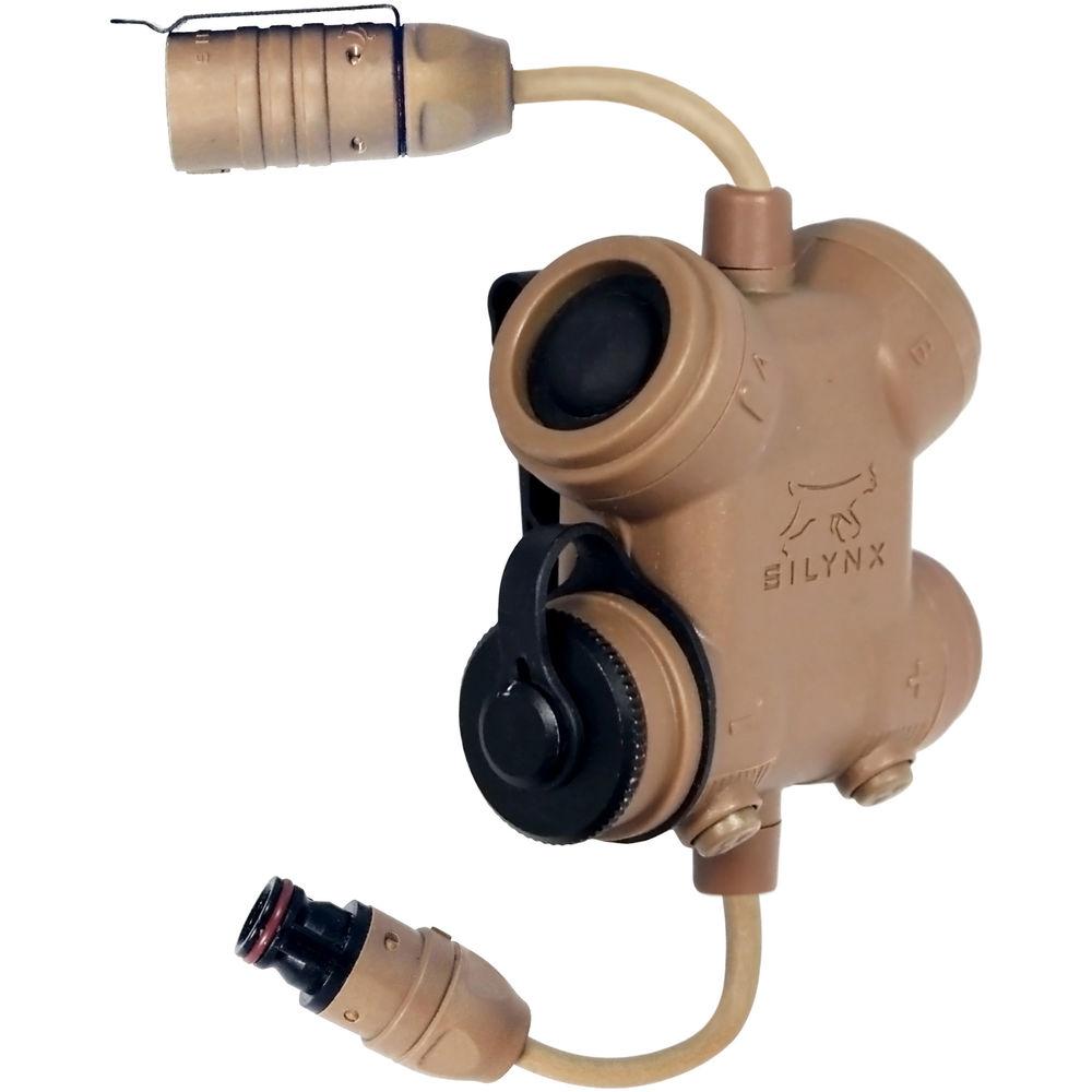 Silynx Communications Clarus Kit, In-Ear Headset, In-Ear Mic, MBITR PRC117 152 6-Pin Cable Adapter