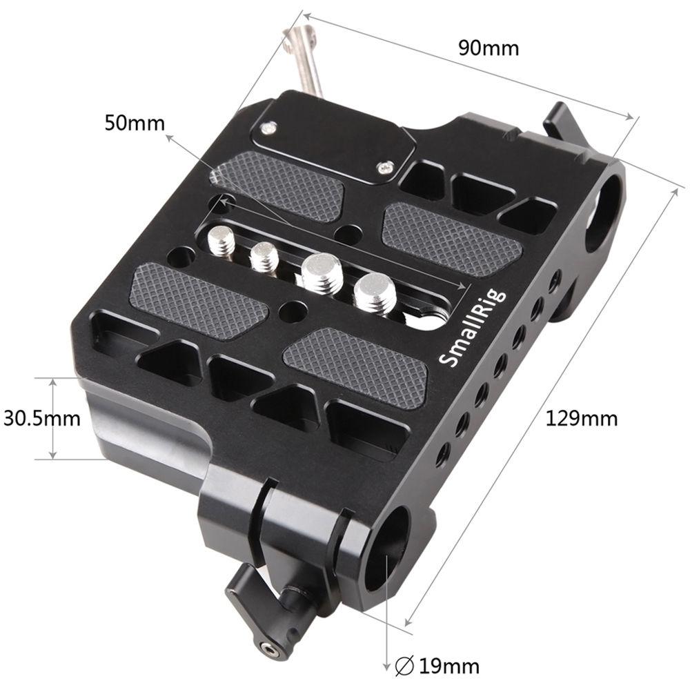 SmallRig ARRI-Style Dovetail Clamp with 19mm Rod Clamp