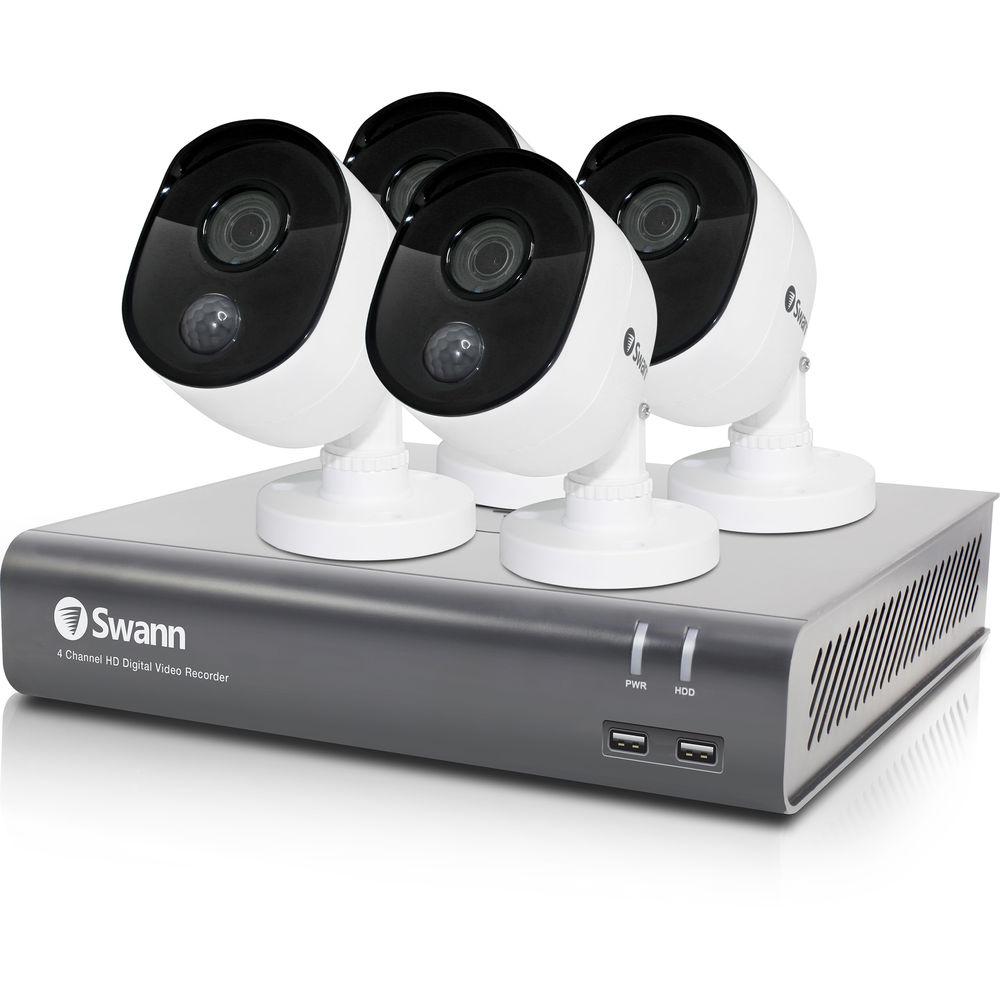 Swann 4-Channel 1080p DVR with 1TB HDD & 4 1080p Outdoor Night Vision Bullet Cameras