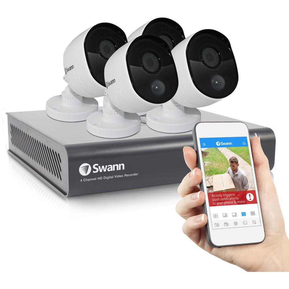 Swann 4-Channel 1080p DVR with 1TB HDD & 4 1080p Outdoor Night Vision Bullet Cameras