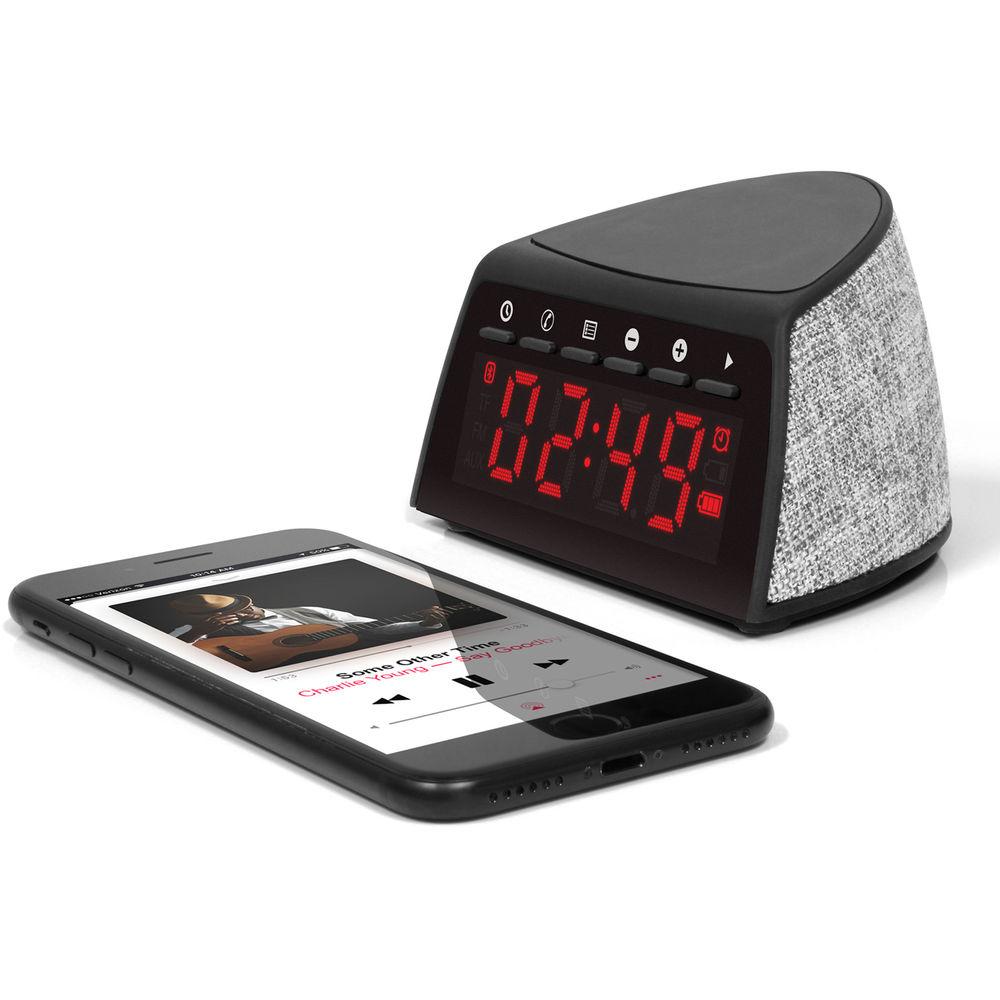Aluratek ABQC01F Portable Bluetooth Alarm Clock Radio