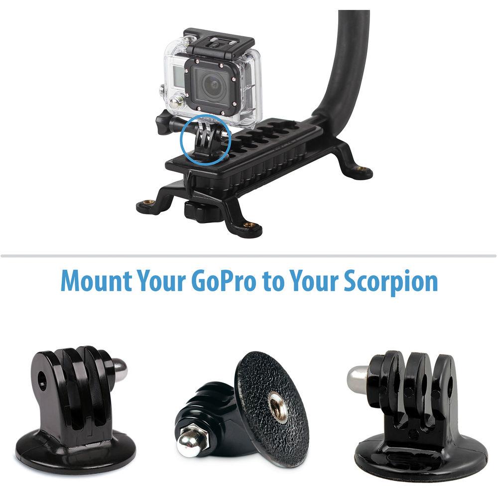 Cam Caddie GoPro Camera to 1 4"-20 Tripod Monopod Scorpion Post Adapter