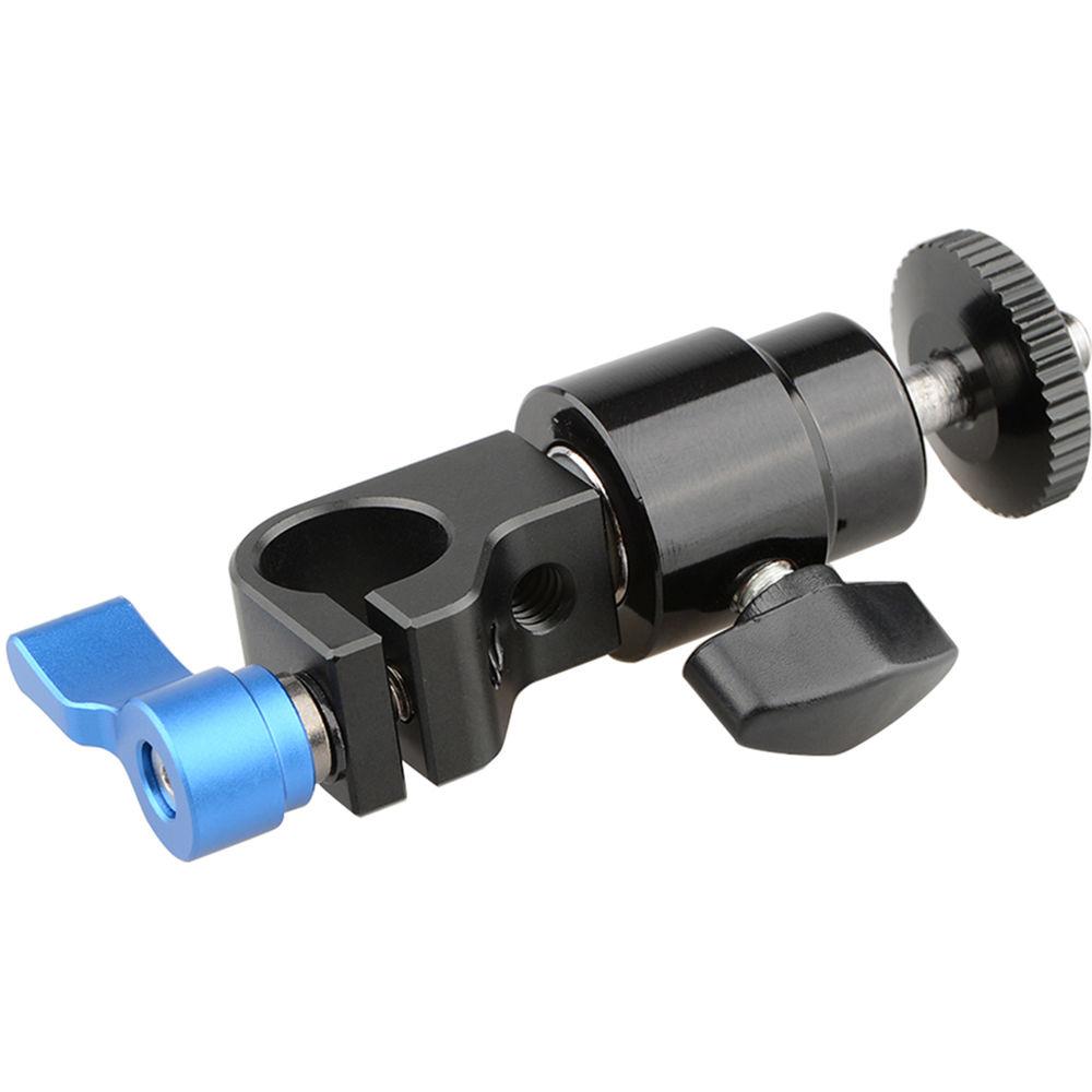 CAMVATE 15mm Rod Clamp with 1 4"-20 Screw Mini Ball Head Mount