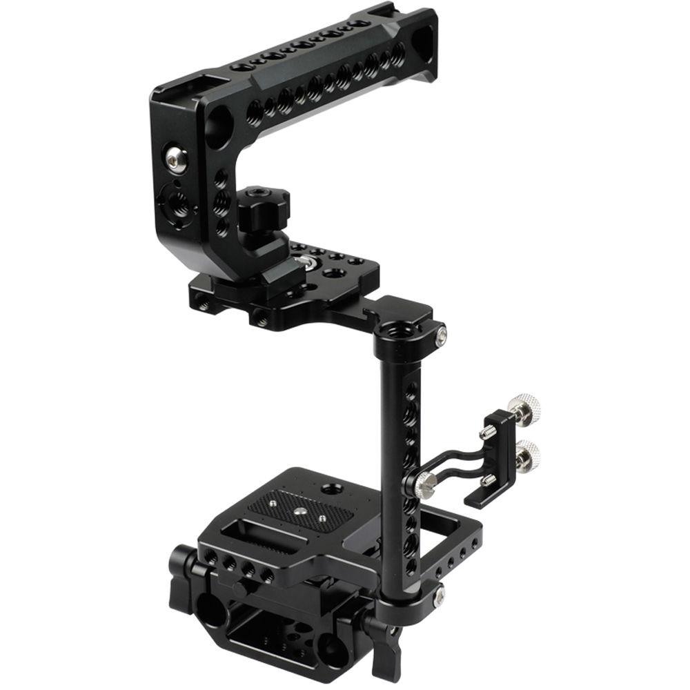 CAMVATE Cage Kit with Top Cheese Handle and ARCA QR Plate for Blackmagic Pocket Cinema Camera 4K