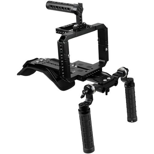 CAMVATE Pro Shoulder Rig Full Frame Cage Kit for RED DSMC2 Cameras