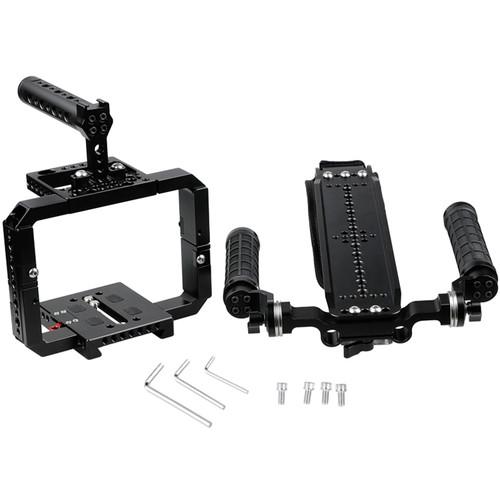 CAMVATE Pro Shoulder Rig Full Frame Cage Kit for RED DSMC2 Cameras