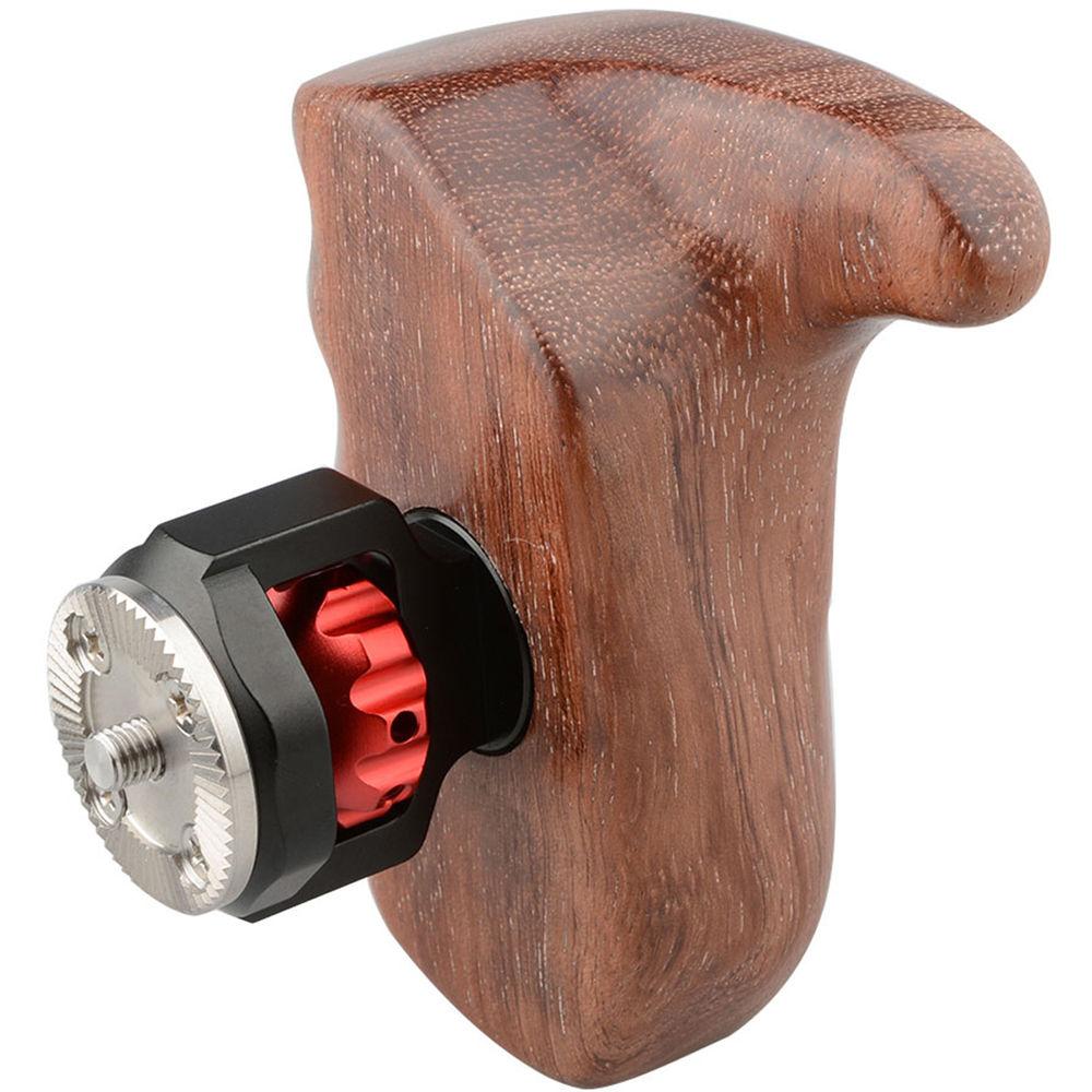 CAMVATE Right Hand Wood Handle Grip with ARRI Rosette Mount for Select DV and DSLR Camera Cages