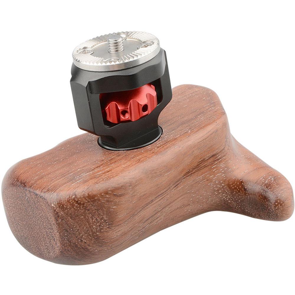 CAMVATE Right Hand Wood Handle Grip with ARRI Rosette Mount for Select DV and DSLR Camera Cages