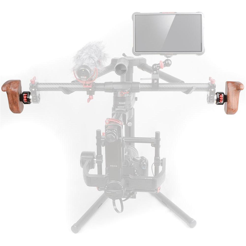 CAMVATE Right Hand Wood Handle Grip with ARRI Rosette Mount for Select DV and DSLR Camera Cages