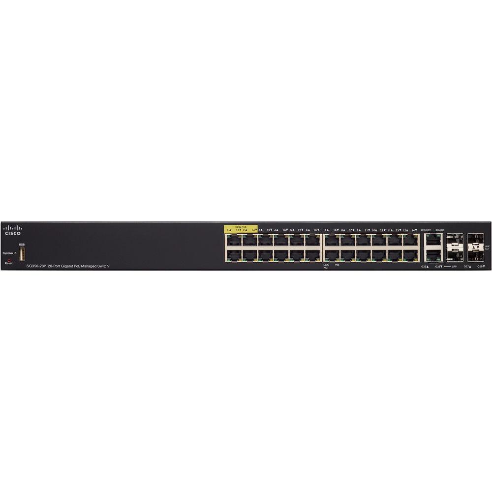 Cisco SG350-28P 350 Series 28-Port PoE Managed Gigabit Ethernet Switch