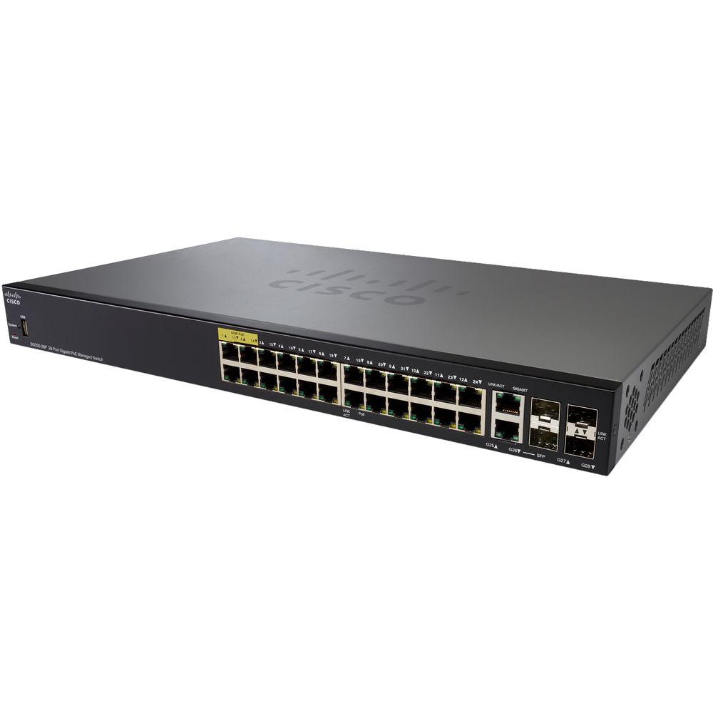 Cisco SG350-28P 350 Series 28-Port PoE Managed Gigabit Ethernet Switch