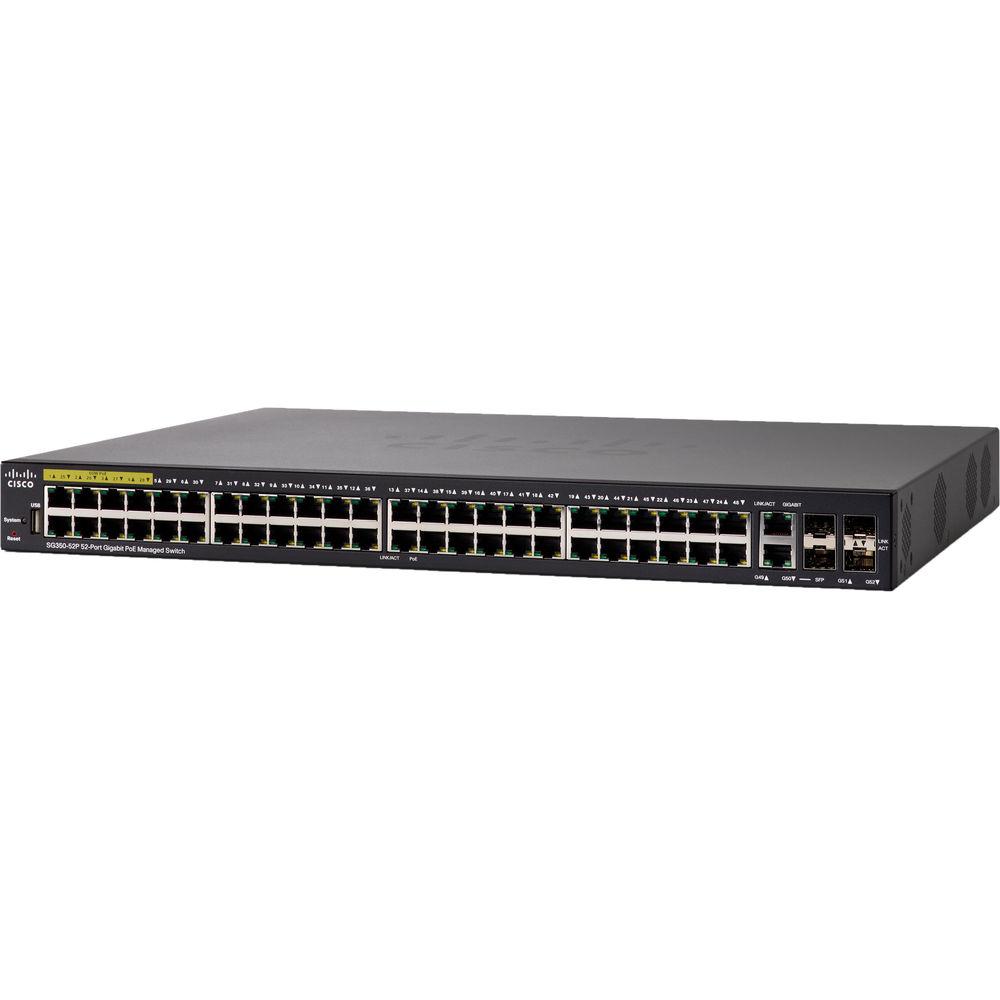 Cisco SG350-52P 350 Series 52-Port PoE Managed Gigabit Ethernet Switch