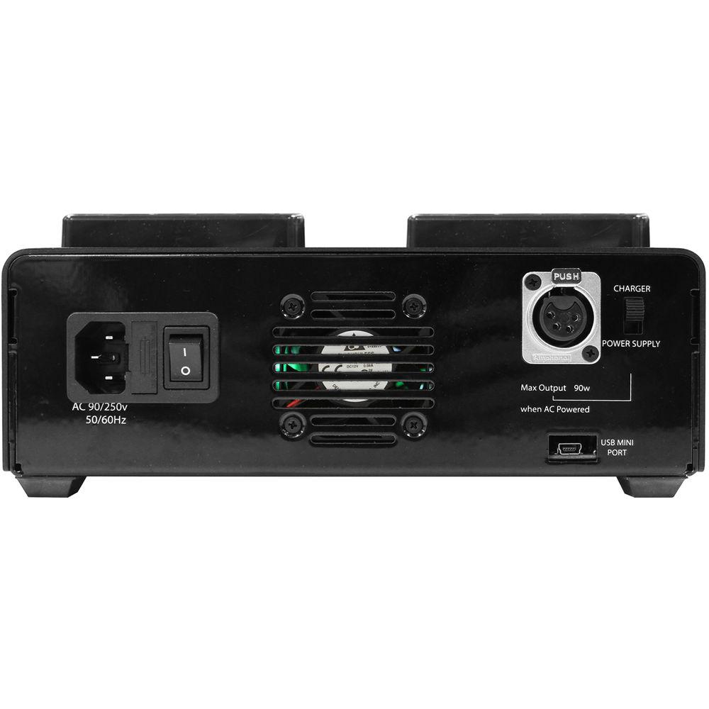 Core SWX VoltBridge Enabled Fleet Micro 3A Digital Quad Charger for Gold Mount Batteries