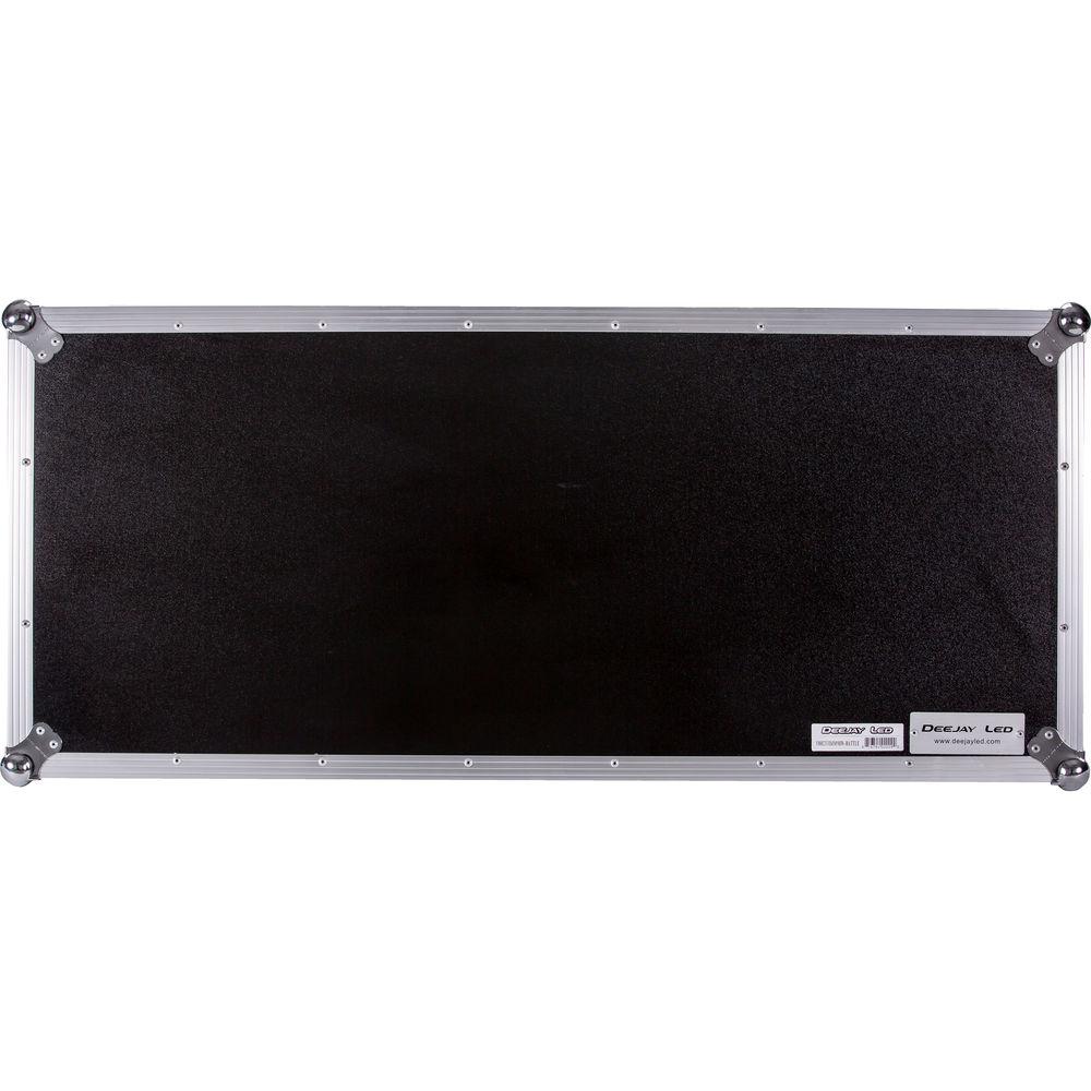DeeJay LED Fly Drive DJ Coffin Case for Two Turntables in Battle Style Position and One Pioneer DJM900 Nexus