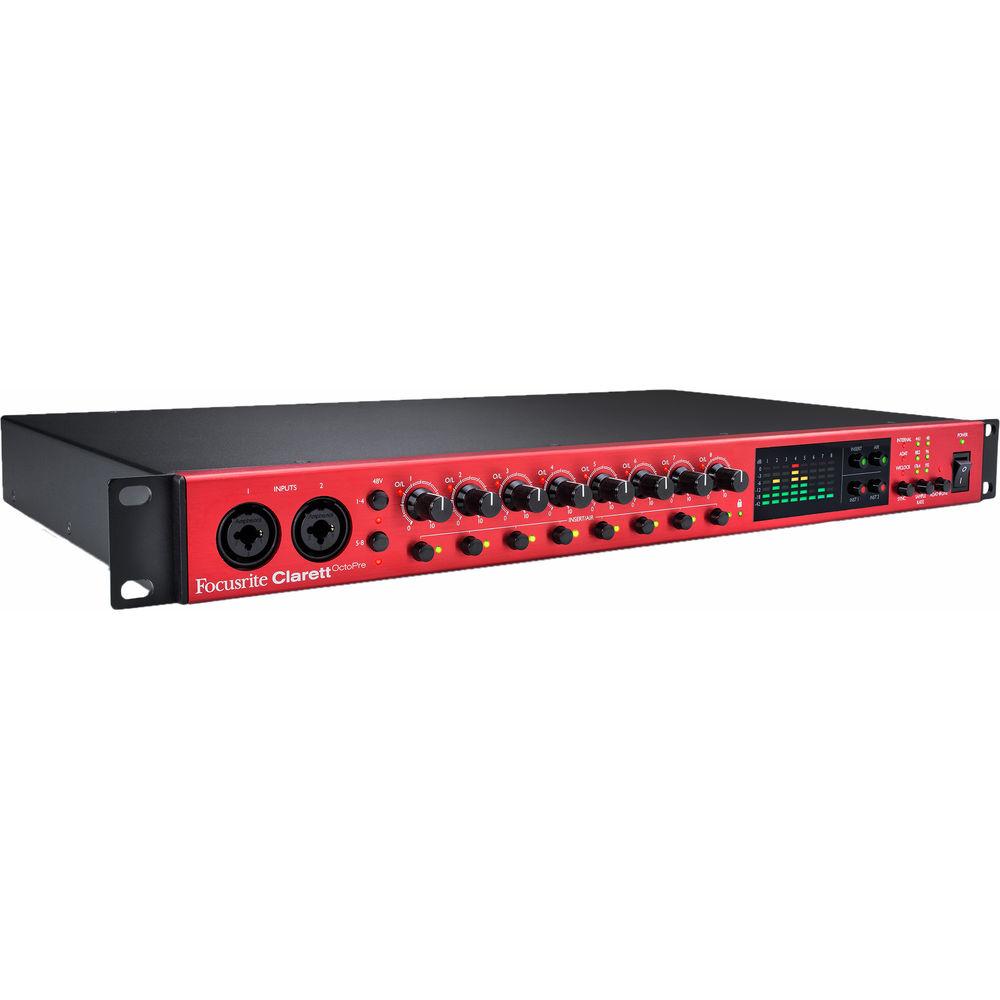 Focusrite OctoPre Eight-Channel Preamp with 24-Bit 192 kHz Conversion and ADAT I O