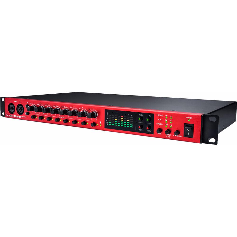 Focusrite OctoPre Eight-Channel Preamp with 24-Bit 192 kHz Conversion and ADAT I O