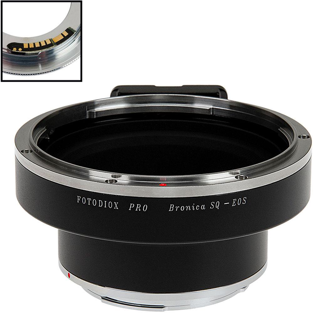 FotodioX Pro Lens Mount Adapter with Generation v10 Focus Confirmation Chip for Bronica SQ-Mount Lens to Canon EF or EF-S Mount Camera