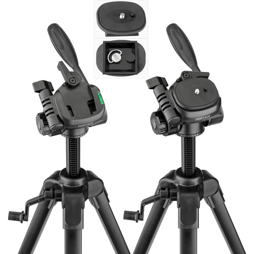 Magnus PV-3320G Photo Video Tripod with Geared Center Column