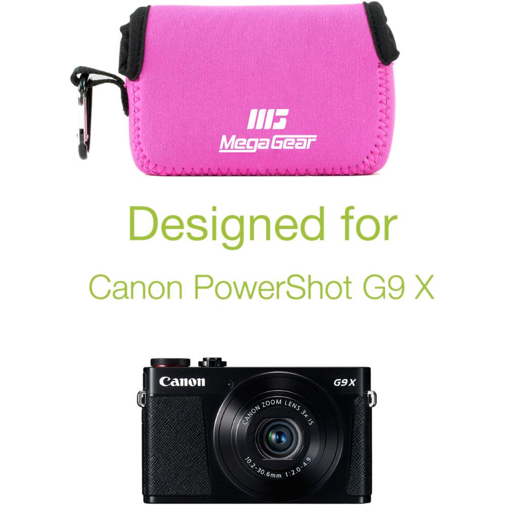 MegaGear Ultra-Light Neoprene Camera Case with Carabiner for Canon PowerShot G9 X