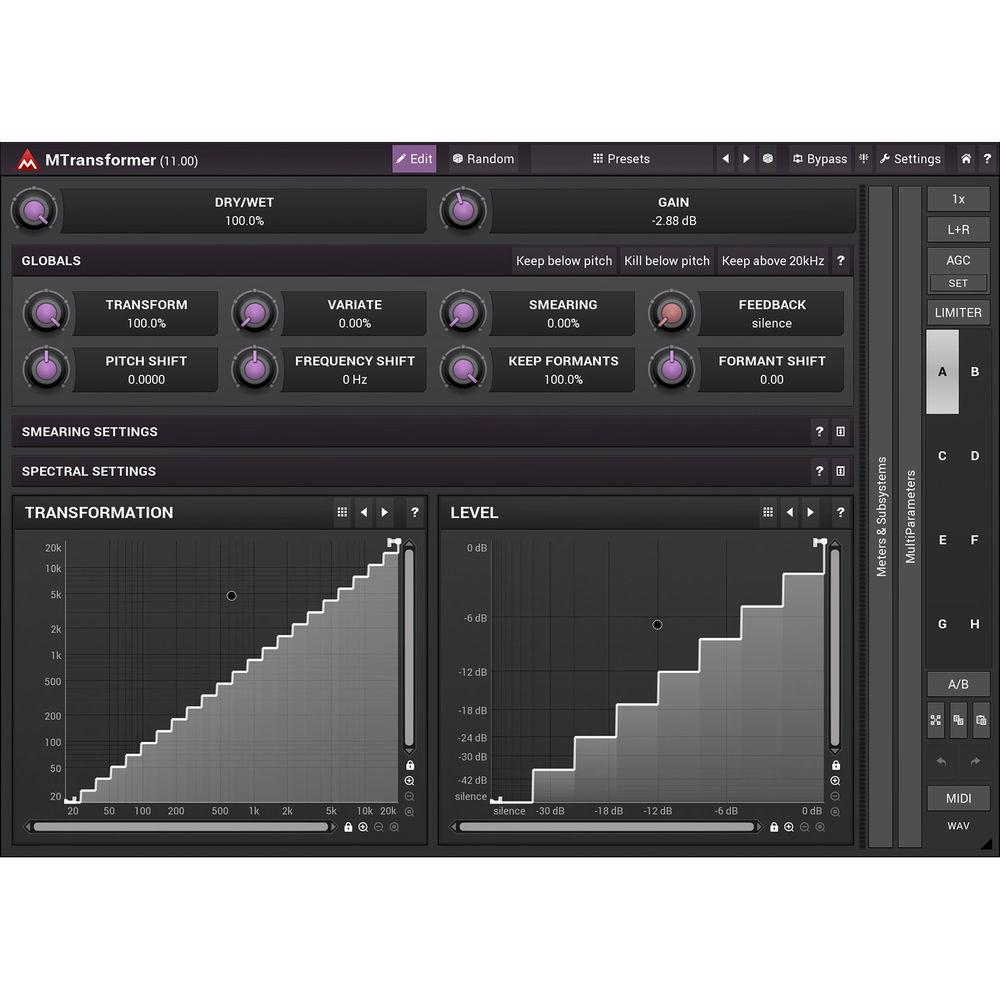 MeldaProduction MTransformer - Pitch- and Frequency-Shifter Plug-In