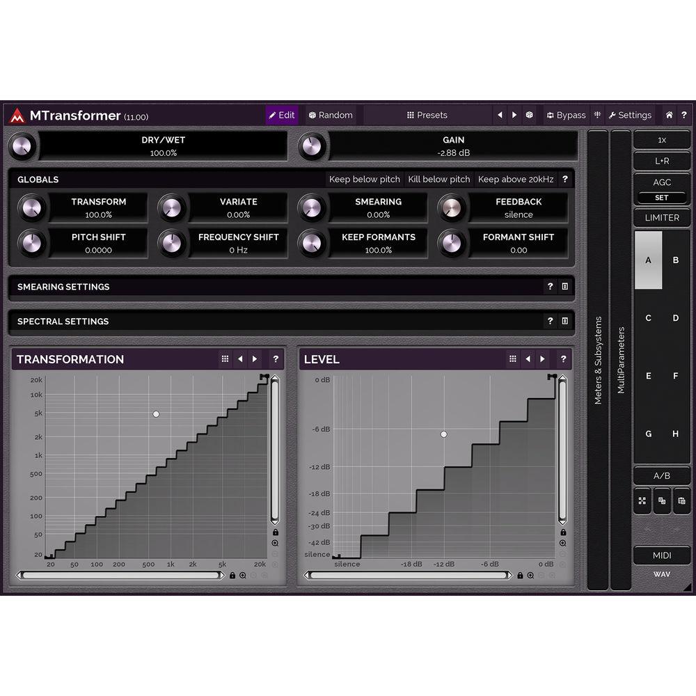 MeldaProduction MTransformer - Pitch- and Frequency-Shifter Plug-In