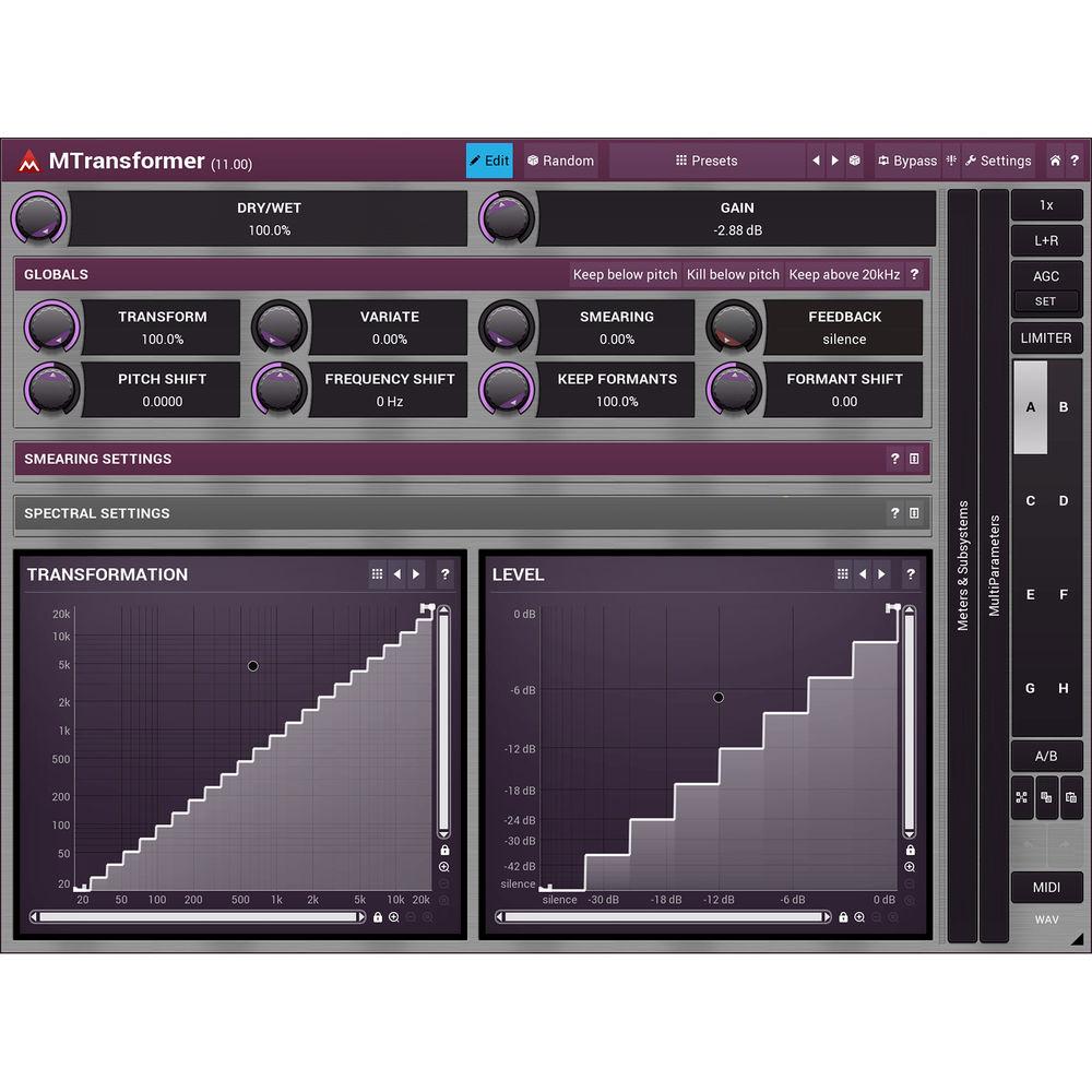 MeldaProduction MTransformer - Pitch- and Frequency-Shifter Plug-In